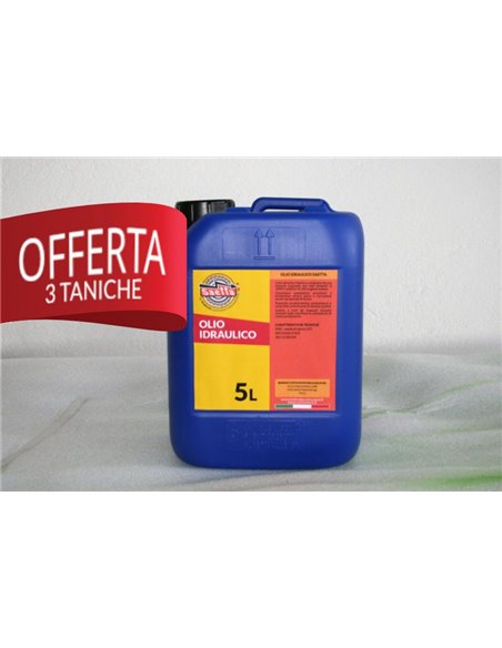 Set 3 taniche Olio idraulico Saetta 5L