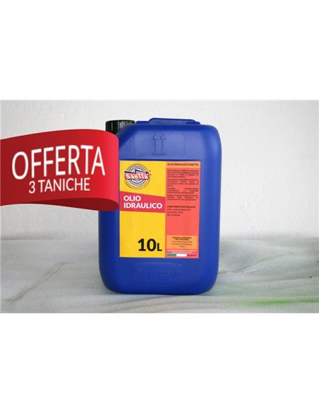 Set 3 taniche Olio idraulico Saetta 10L