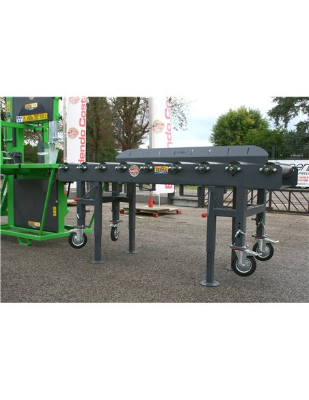 Rulliera spingitronco a 9 rulli