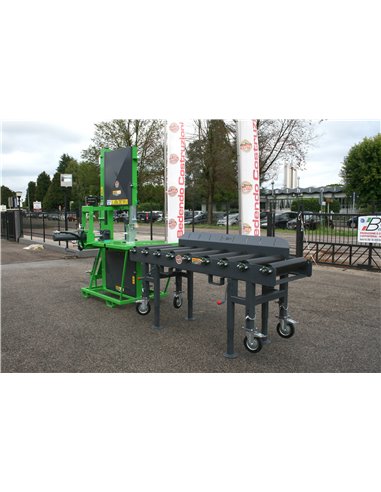 Rulliera spingitronco a 9 rulli