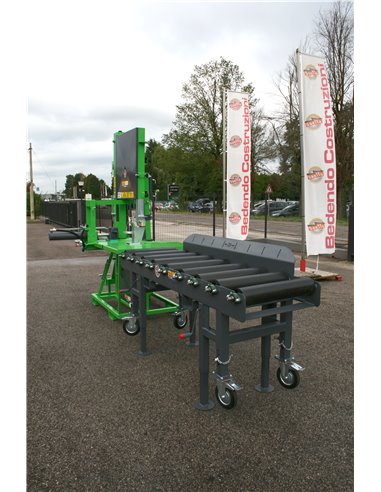 Rulliera spingitronco a 9 rulli