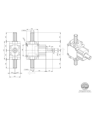 Rinvio Trasmissione Per Saetta 700 Combinata