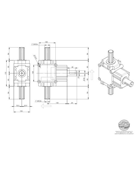 Rinvio Trasmissione Per Saetta 700 Combinata
