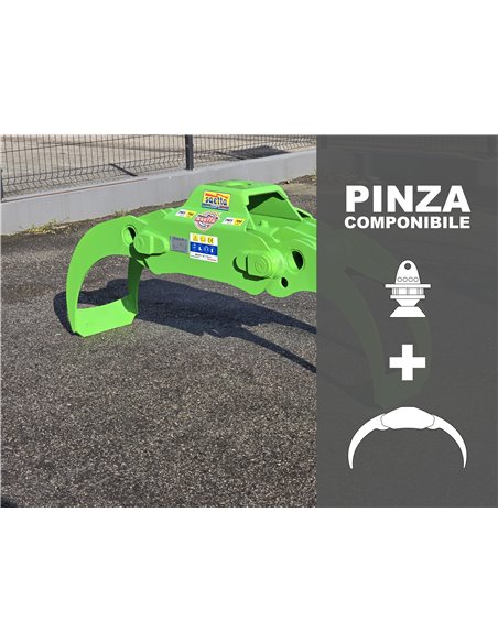 Pinza forestale doppia cassa per tronchi e legna SDC 1400