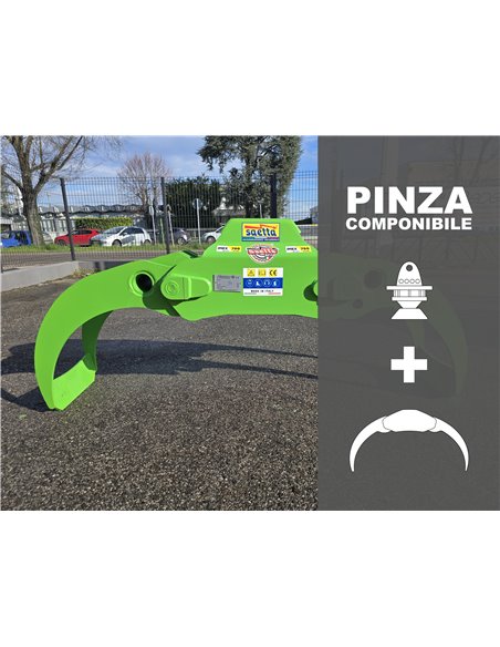 Pinza forestale doppia cassa per tronchi e legna SDC 1600