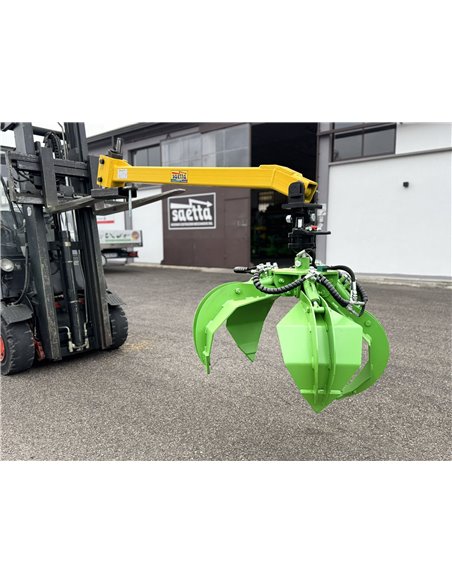 Prolunga per braccio escavatore 130cm con polipo e rotore abbinati