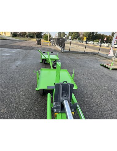 Carrello per legna spaccata per spaccatronchi