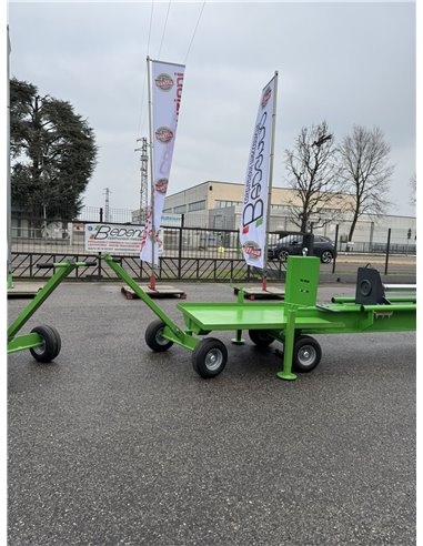 Carrello per legna spaccata per spaccatronchi