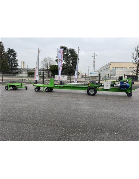 Carrello per legna spaccata per spaccatronchi