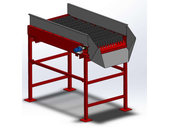 Nastro scortecciatore pulitore per legna 2x800