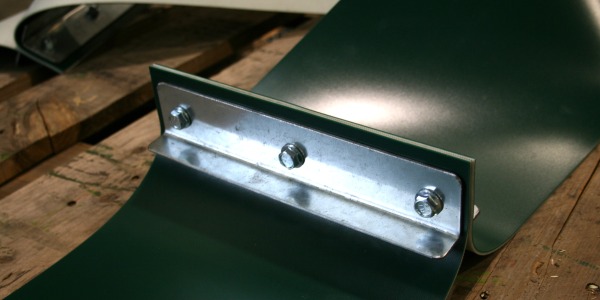 Palette in acciaio per nastri trasportatori